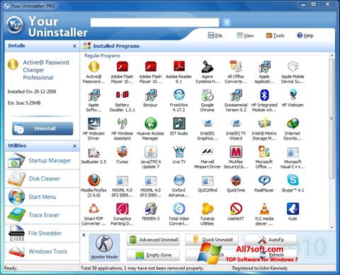 Screenshot Your Uninstaller for Windows 7