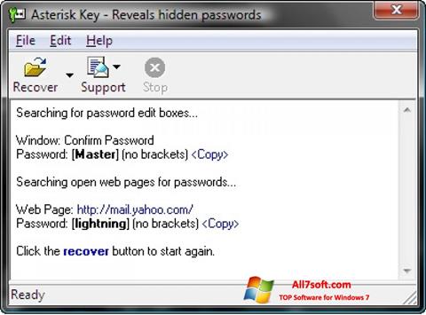 Screenshot Asterisk Key for Windows 7