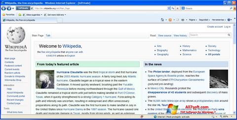 Screenshot Internet Explorer for Windows 7