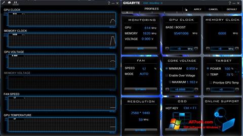 Screenshot GIGABYTE OC Guru for Windows 7