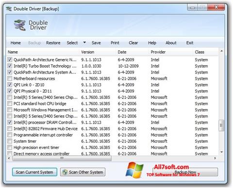 Screenshot Double Driver for Windows 7