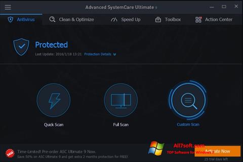 Screenshot Advanced SystemCare for Windows 7