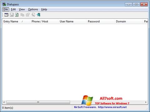 Screenshot Dialupass for Windows 7