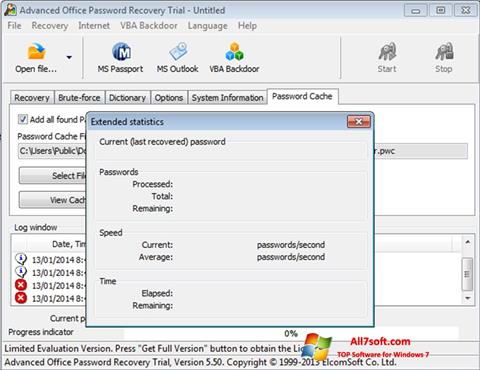 Screenshot Advanced Office Password Recovery for Windows 7
