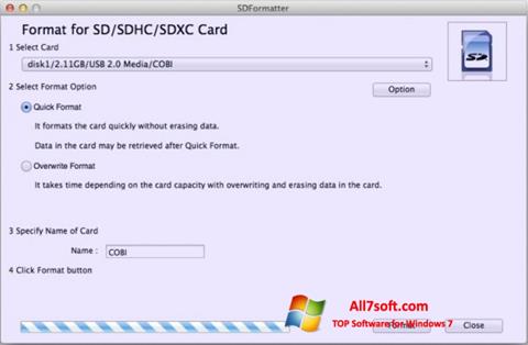 Screenshot SDFormatter for Windows 7