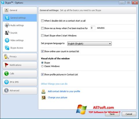 Screenshot Skype Setup Full for Windows 7