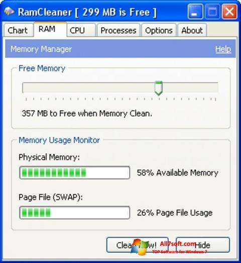 Screenshot RamCleaner for Windows 7