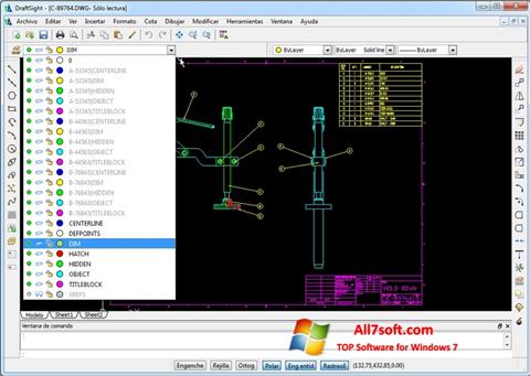 Screenshot DraftSight for Windows 7