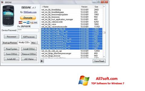 Screenshot BBSAK for Windows 7
