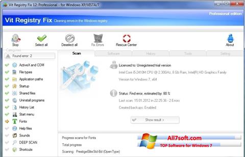 Screenshot Vit Registry Fix for Windows 7