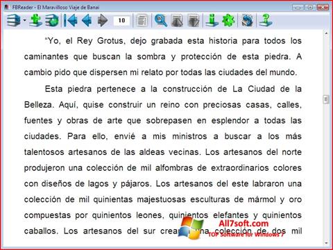 Screenshot FBReader for Windows 7
