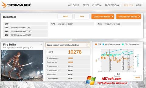 Screenshot 3DMark for Windows 7