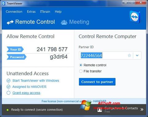 Teamviewer windows7 vnc server no matching security types vnc