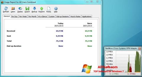 Screenshot NetWorx for Windows 7