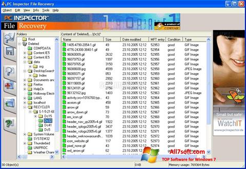 Screenshot PC Inspector File Recovery for Windows 7