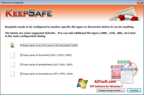 Screenshot KeepSafe for Windows 7