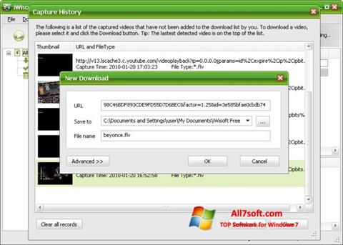 Screenshot Free Video Catcher for Windows 7