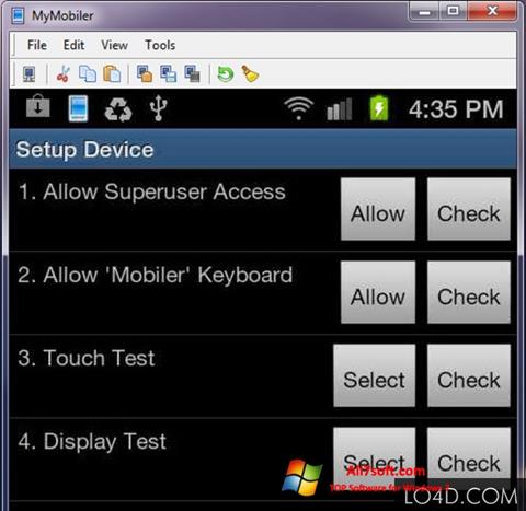 Screenshot MyMobiler for Windows 7