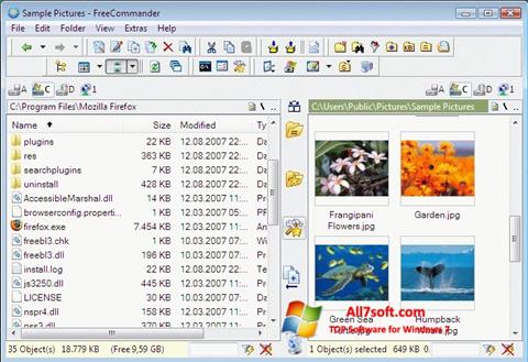 Screenshot FreeCommander for Windows 7