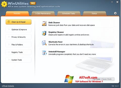 Screenshot WinUtilities Memory Optimizer for Windows 7
