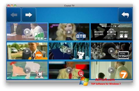 Screenshot Crystal TV for Windows 7