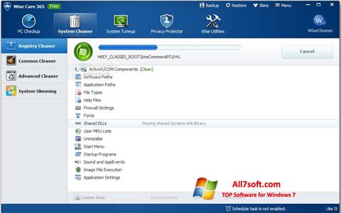 Screenshot Wise Care 365 for Windows 7