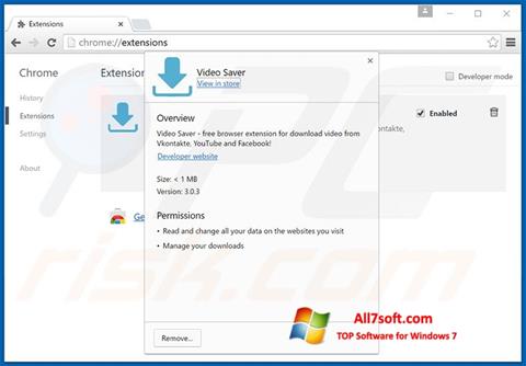 Screenshot VideoSaver for Windows 7