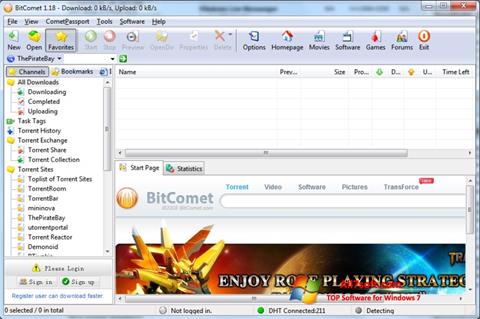 Screenshot BitComet for Windows 7