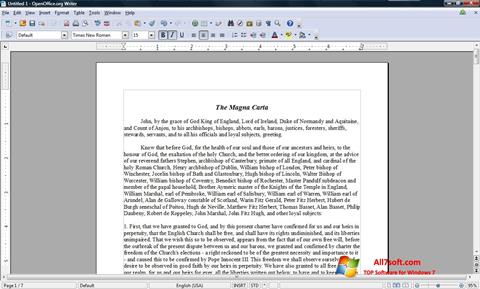 Screenshot OpenOffice for Windows 7