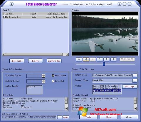 Screenshot Total Video Converter for Windows 7