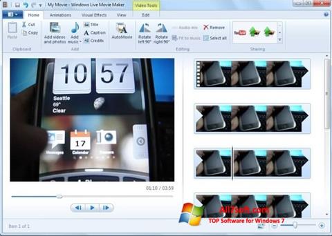 Screenshot Windows Movie Maker for Windows 7