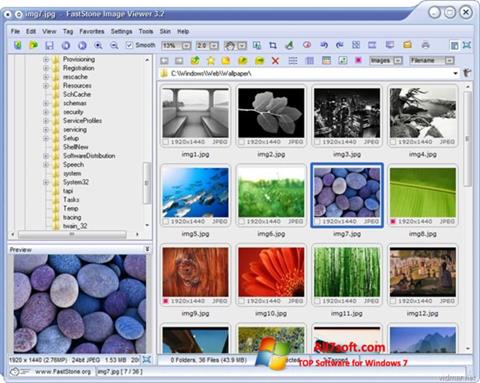 Screenshot FastStone Image Viewer for Windows 7