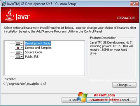 Screenshot Java SE Development Kit for Windows 7