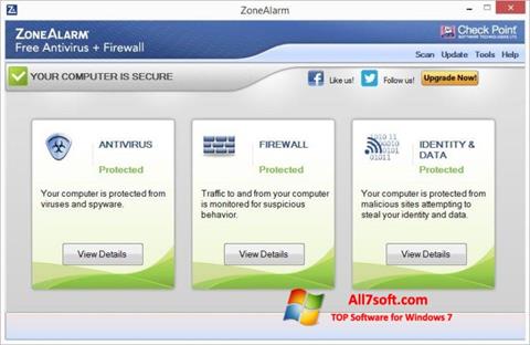Screenshot ZoneAlarm for Windows 7