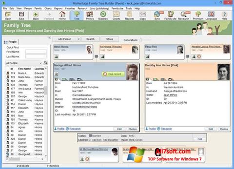 Screenshot Family Tree Builder for Windows 7