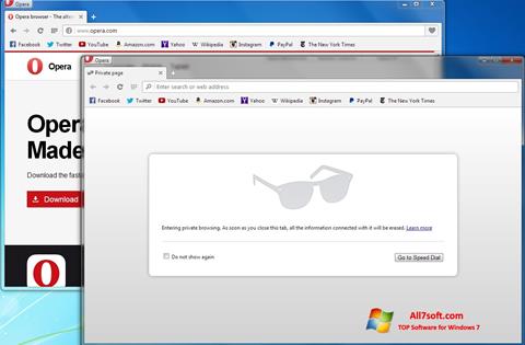 Screenshot Opera Next for Windows 7