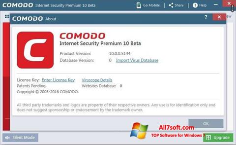 Screenshot Comodo for Windows 7