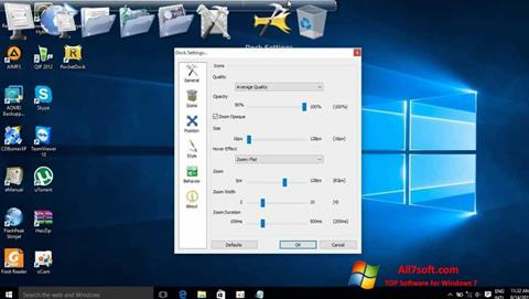 Screenshot RocketDock for Windows 7