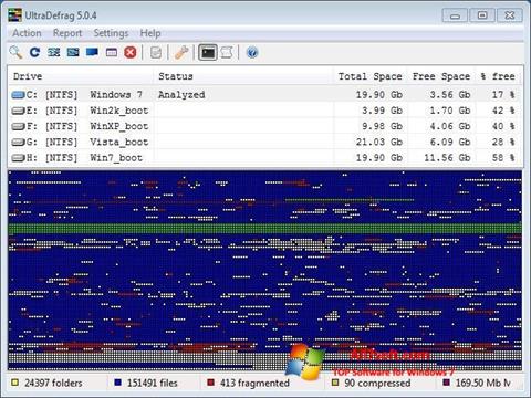 Screenshot UltraDefrag for Windows 7