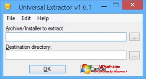 Screenshot Universal Extractor for Windows 7