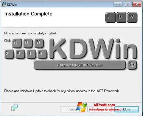 Screenshot KDWin for Windows 7