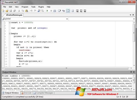 Screenshot Pascal ABC for Windows 7