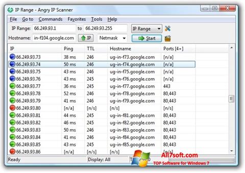 Screenshot Angry IP Scanner for Windows 7