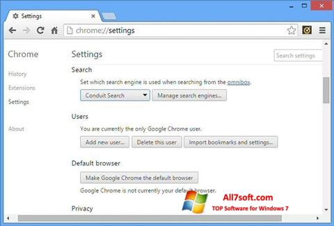 Screenshot Chrome Cleanup Tool for Windows 7