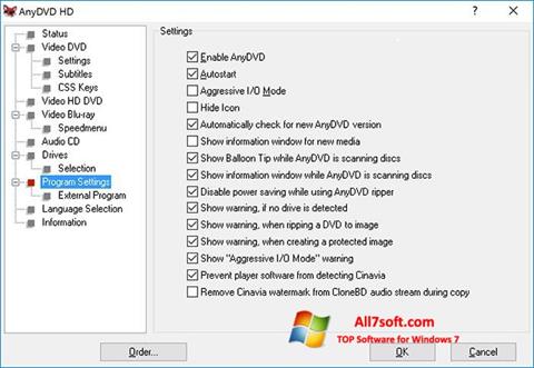 Screenshot AnyDVD for Windows 7