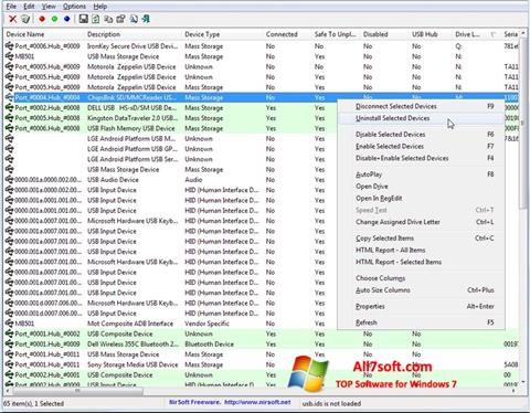Screenshot USB Manager for Windows 7