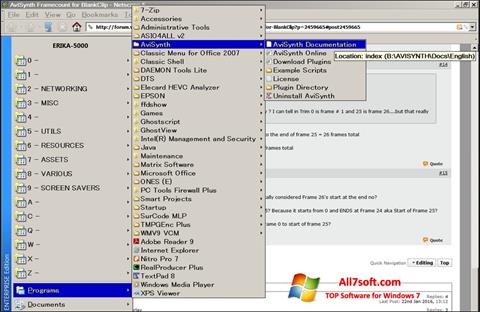 Screenshot AviSynth for Windows 7