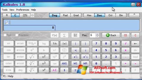 Screenshot Kalkules for Windows 7