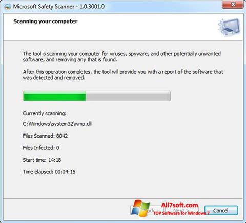 Screenshot Microsoft Safety Scanner for Windows 7