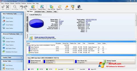 Screenshot Paragon Hard Disk Manager for Windows 7